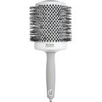 Olivia Garden Expert Blowout Shine Round Brush White & Grey 80 mm