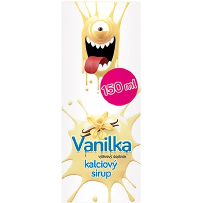 Doktor Sirup kalciový sirup na podporu zdravia kostí a kĺbov Bananas in chocolate 150 ml