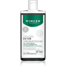 Mincer Pharma OXYGEN DETOX Čisticí pleťový gel s aktivním uhlím 250 ml