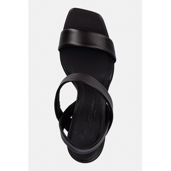 Weekend Max Mara сандали с висок ток от кожа Wkaaffetto (2615521015600.DBROWN)