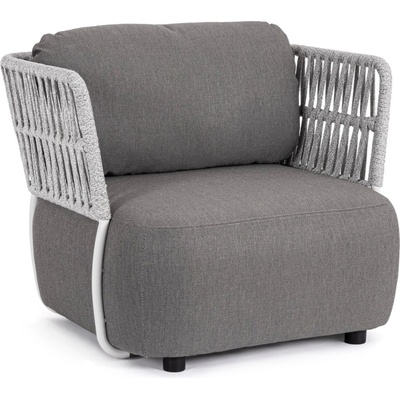 Bizzotto Palmer БЯЛ/СИВОЗЕЛЕН ФОТЬОЙЛ С ВЪЗГЛАВНИЦА (0663506)