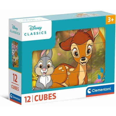 Clementoni obrázkové kocky Disney classics 12 kociek