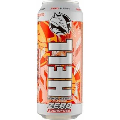 Hell Zero White Peach sýtený nealkoholický nápoj 500 ml
