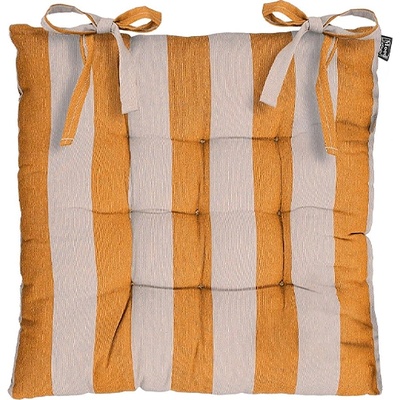 MICA ВЪЗГЛАВНИЦА ЗА СТОЛ OSBORN С ВРЪЗКИ 46x46x7см КАФЯВО РАЙЕ (1153795)