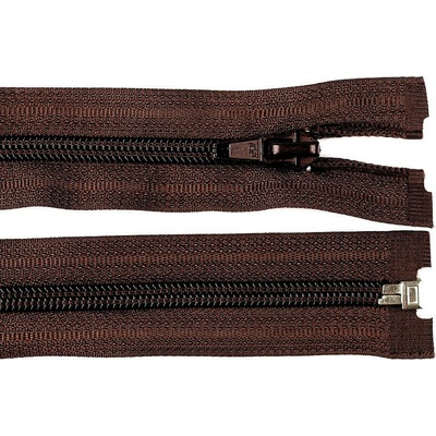 Spirálový zip No 5 délka 45 cm bundový POL Varianta: 304 hnědá čokoládová, Balení: 1 ks 12516/604/103971