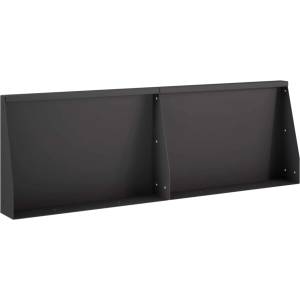 vidaXL Задържащи стени 2 бр. 60 x 12 x 50 см Стомана Черно (8015276)