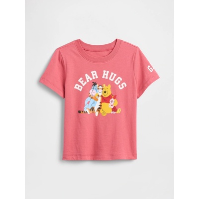 GAP Baby tričko Gap & Disney Macko Pú ružová