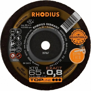 Rhodius Řezný kotouč 65 x 0,8 x 6,0 mm 207067