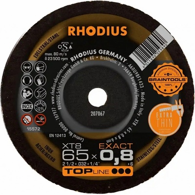 Rhodius Řezný kotouč 65 x 0,8 x 6,0 mm 207067
