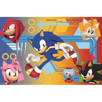 Image 1 of Trefl - Puzzle Sonic in Action - 40 - 99 piese