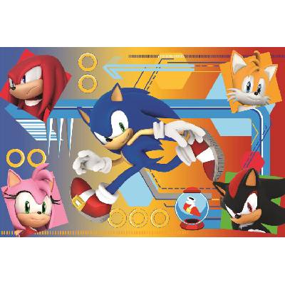 Trefl - Puzzle Sonic in Action - 40 - 99 piese