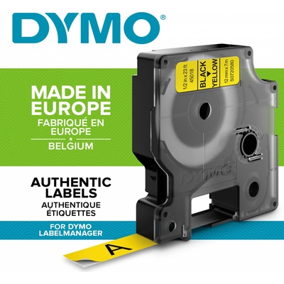 Samolepiaca páska Dymo D1 6 mm žltá/čierna