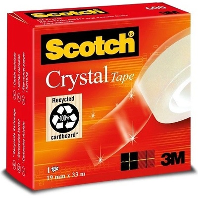 3M 600 Scotch Crystal Tape Priehľadná páska 19 mm x 33 m