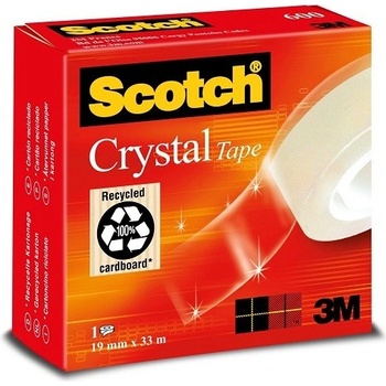 3M 600 Scotch Crystal Tape Priehľadná páska 19 mm x 33 m