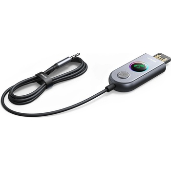 JOYROOM Безжичен блутут аудио рисийвър за безжично прехвърляне с USB и 3.5 мм аудио кабел - JoyRoom Car Wireless Receiver (JR-CB6) (тъмносив) (KF2316902)