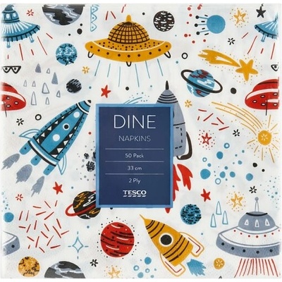 Tesco Dine Child Mix obrúsky 2 V 33x33 cm 50 ks