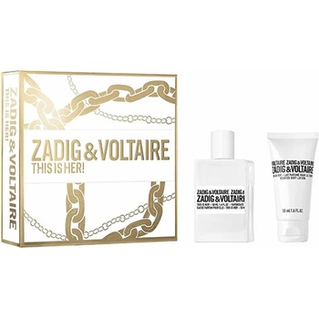 Zadig & Voltaire This Is Her подаръчен комплект с парфюмна вода 50мл и лосион за тяло 50мл за жени 1 бр