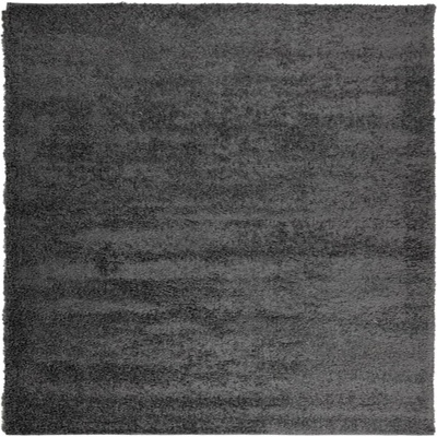 Шаги килим с дълъг косъм, модерен, антрацит, 120x120 см