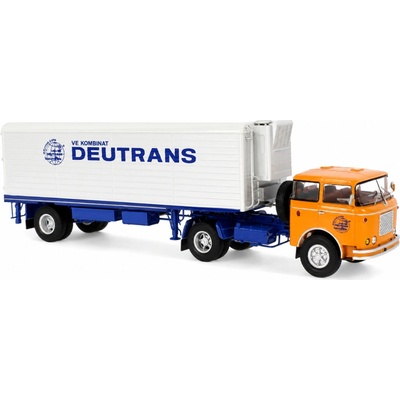Premium ClassiXXs Škoda LIAZ 706 MTTN tahač s návěsem Deutrans Oranžová 1:43
