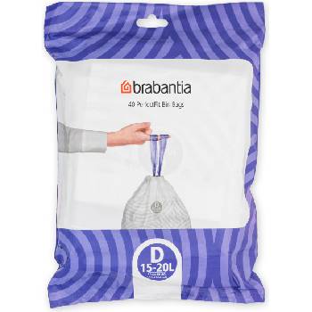 Brabantia Торбички за боклук Brabantia PerfectFit размер D 15-20 л 40 бр (138164)
