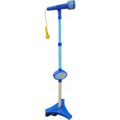 TEDDIES Karaoke mikrofón so stojanom modrý