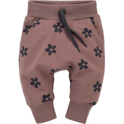 PINOKIO Tepláčky baggy Happiness HNĚDÁ
