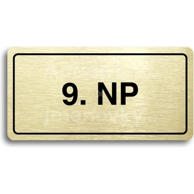 ACCEPT Piktogram 9. NP - zlatá tabulka - černý tisk