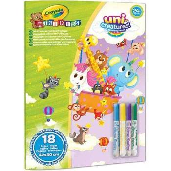 Crayola Crayola: Гигантски комплект за оцветяване MiniKids Magic Animals с 4 бр. маркери (25-1040)