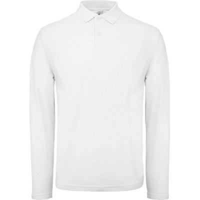 B&C polokošile B&C ID.001 LSL dlouhý rukáv pánská COT010I1200101-white