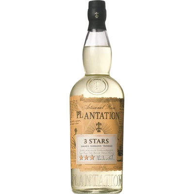Rum Plantation White 3 stars 41,2% 41,2% 0,7 l (holá láhev)