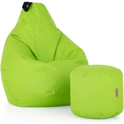 SakyPaky sedací set Hruška s taburetem limeta