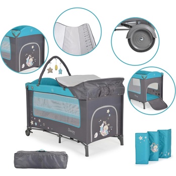 Image 1 of Moni Детска кошара Sleepy тюркоаз (101693)