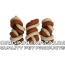 Magnum Uzel splétaný hnědo/bílý 7 cm, display 25 ks