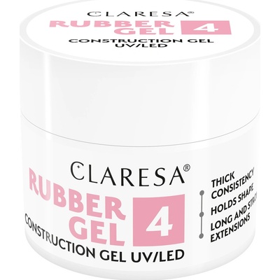 Claresa Uv Led gumový gel na nehty 04 růžová 45 g
