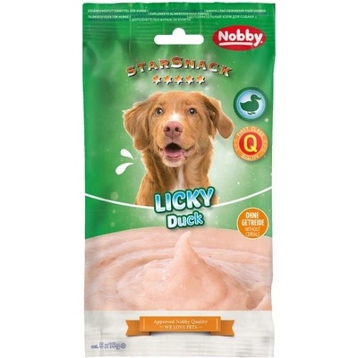 NOBBY Лакомство StarSnack Licky Dog Duck Licking Cream - 89, 1% патешко и 0, 1% масленост, 5 х 15 гр - NOBBY Германия - 50885