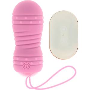  Вибро яйце с въртящи се перли, дистанционно - Rotating Egg Pink (D-232845)