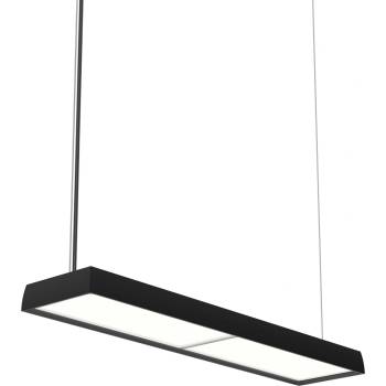 Louis Poulsen Висяща лампа Slim Box Suspended LED 3000K с микропризматичен дифузер Bluetooth управление за осветлението черна (5741105450)