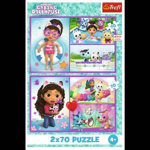 Trefl Puzzle - 2x70 - Play with Gabby Trefl 34438