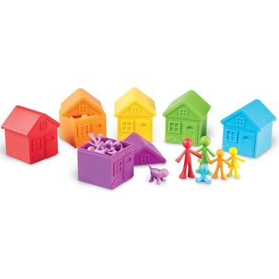 Learning Resources Игрален комплект за сортиране по цветове Learning Resources - Семейство (6611100431)