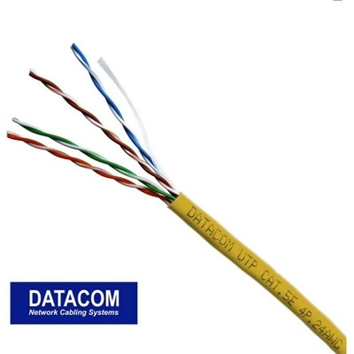 Datacom 1159 UTP Cat5e, PVC, 305m, žlutý – Zboží Mobilmania