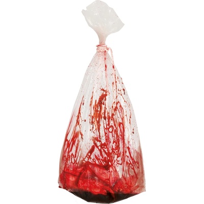 Guirca Krvavý pytel zavázaný lanem dekorace Halloween