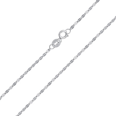 SILVEGO Zlatý řetízek coffee bean z bílého zlata FNN1477NGW – Zboží Mobilmania