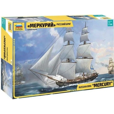 ZVEZDA Model Kit loď 9067 Russian brig Merkurii 19th cty. 1:100