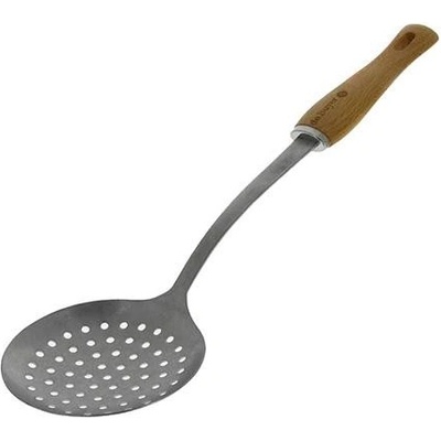 B Bois děrovaná naběračka, nerezová ocel / dřevo, de Buyer (2701.04), 1 ks