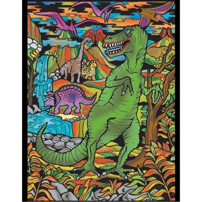 Colorvelvet Sametový obrázek T-Rex