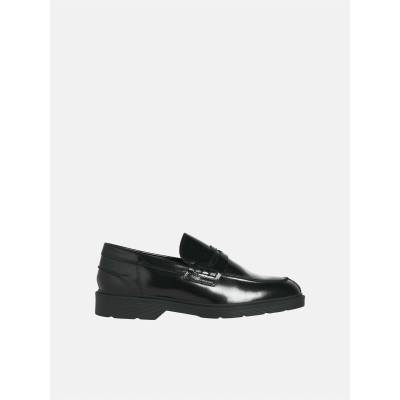 Jack and Jones Dax Leather Loafers Mens - Black