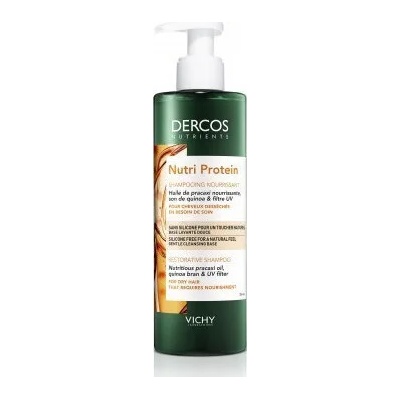 Vichy Подхранващ и възстановяващ шампоан за суха и изтощена коса , Vichy Dercos Nutrients Nutri Protein Shampoo 250ml