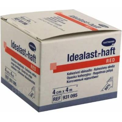 Idealast color Obin.elast.4 cm x 4 m/1 ks červ.