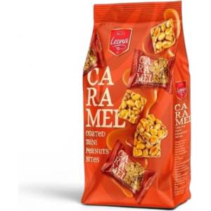 Leona Мини фъстъчени барчета с карамел 150г