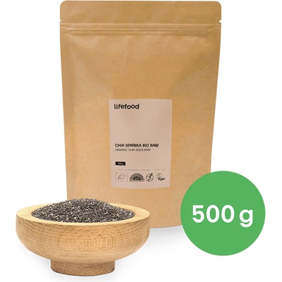 LIFEFOOD Semienka chia RAW BIO 500 g